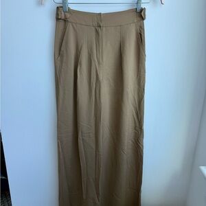 Intermix wide leg pants with buckle details